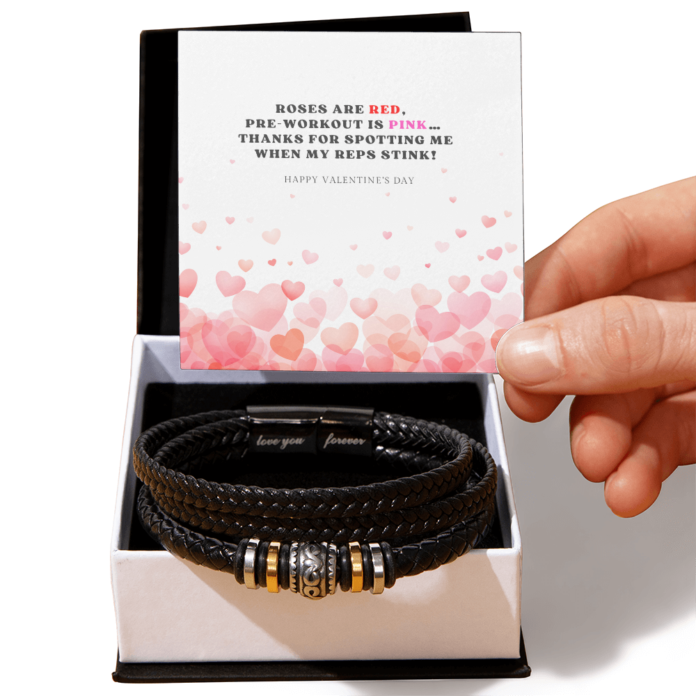 Forever Bracelet|  Valentine Gift for your Gym Buddy with Message Card |