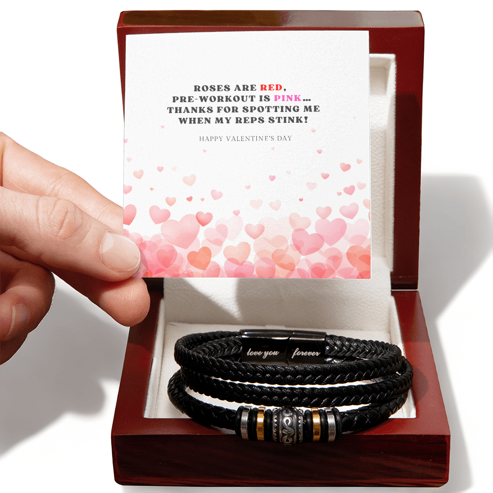 Forever Bracelet|  Valentine Gift for your Gym Buddy with Message Card |